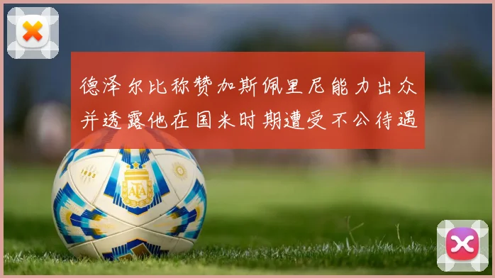 德泽尔比称赞加斯佩里尼能力出众并透露他在国米时期遭受不公待遇